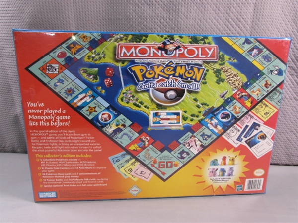 FACTORY SEALED POKEMON MONOPOLY GAME