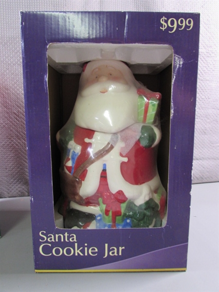 2 NEW HOLIDAY COOKIE JARS