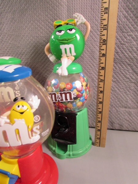 9 M&M CANDY DISPENSERS