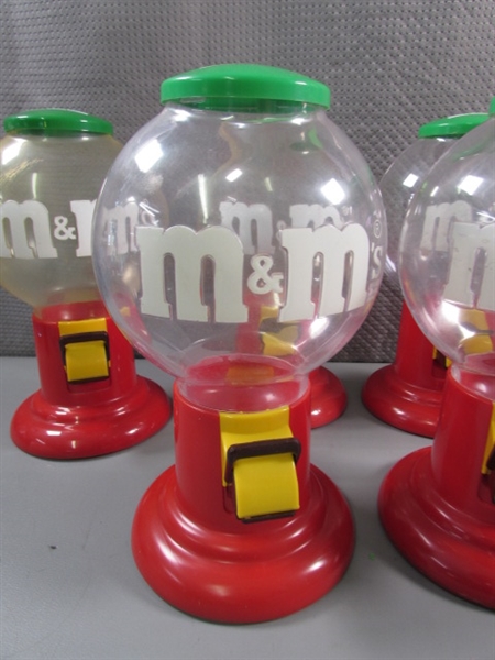 9 M&M CANDY DISPENSERS