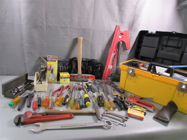 TOOL BOX W/ASSORTED TOOLS