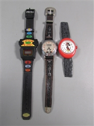 "CAPTAIN PLANET", MICKEY BUBBLE WATCH & "HOPALONG CASSIDY" WRISTWATCHES