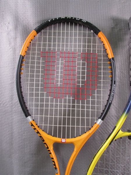 LIKE NEW WILSON TENNIS RACKETS & MORE