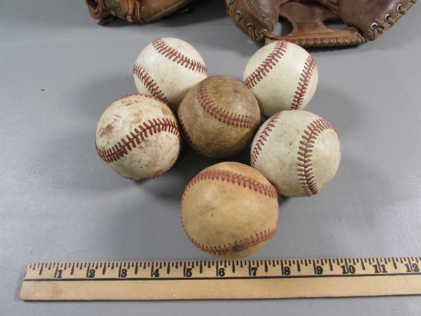 CATCHERS MITTS & BASEBALLS