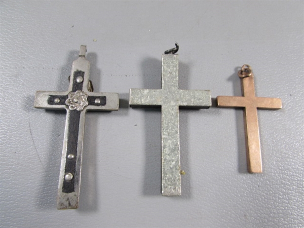 ASSORTED CROSSES - PENDANTS, WALL HANGING, KEYCHAIN & MORE