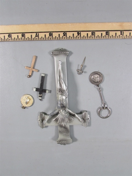 ASSORTED CROSSES - PENDANTS, WALL HANGING, KEYCHAIN & MORE