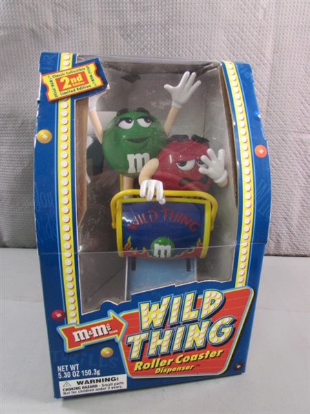 NEW WILD THING ROLLER COASTER M&M CANDY DISPENSER