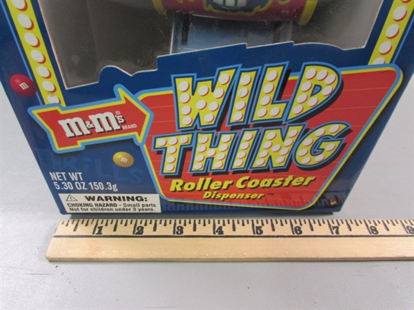 NEW WILD THING ROLLER COASTER M&M CANDY DISPENSER