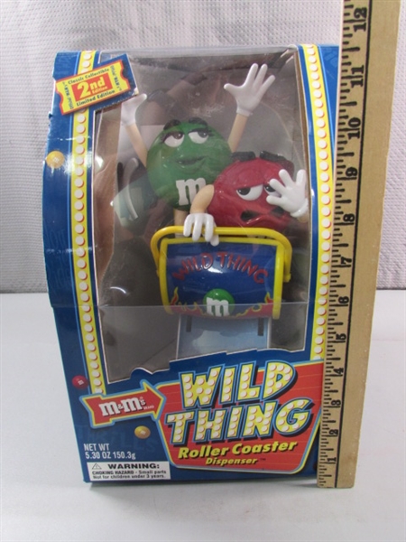 NEW WILD THING ROLLER COASTER M&M CANDY DISPENSER