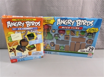 ANGRY BIRDS GAMES - 1 IS FACTORY SEALED, OTHER IS INCOMPLETE