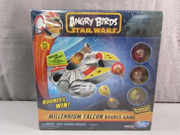 ANGRY BIRDS STAR WARS - MILLENIUM FALCON BOUNCE GAME - FACTORY SEALED