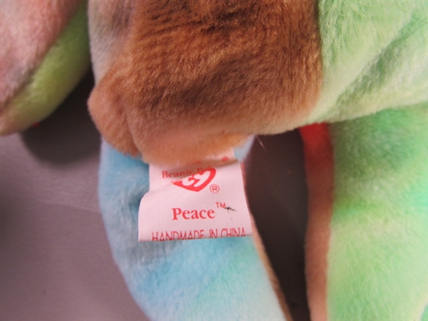 9 VINTAGE TY BEANIE BABIES - ALL HAVE TAGS/MOST WITH PROTECTORS