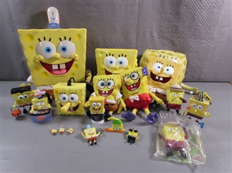 LARGE COLLECTION OF SPONGEBOB SQUAREPANTS TOYS