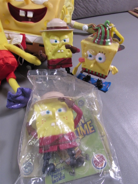 LARGE COLLECTION OF SPONGEBOB SQUAREPANTS TOYS