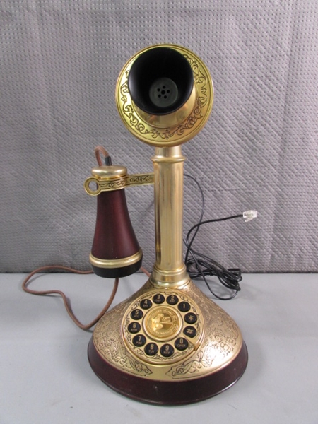 150 YEAR ALEXANDER GRAHAM BELL COMMEMORATIVE CANDLESTICK PHONE - UNTESTED