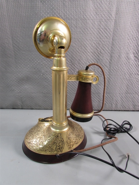 150 YEAR ALEXANDER GRAHAM BELL COMMEMORATIVE CANDLESTICK PHONE - UNTESTED