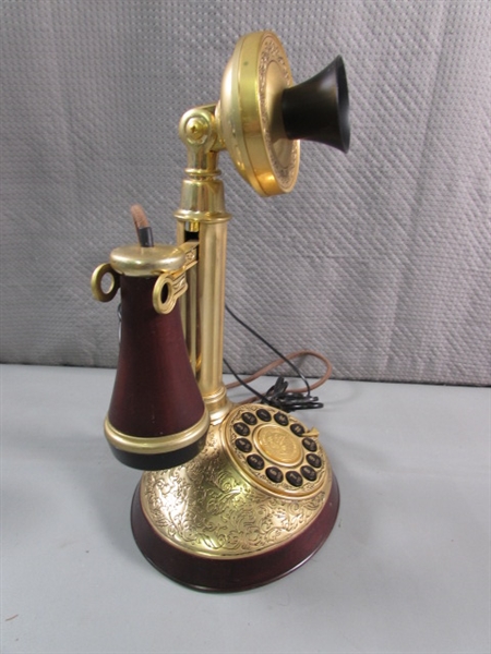 150 YEAR ALEXANDER GRAHAM BELL COMMEMORATIVE CANDLESTICK PHONE - UNTESTED