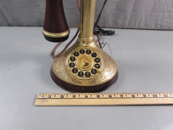 150 YEAR ALEXANDER GRAHAM BELL COMMEMORATIVE CANDLESTICK PHONE - UNTESTED