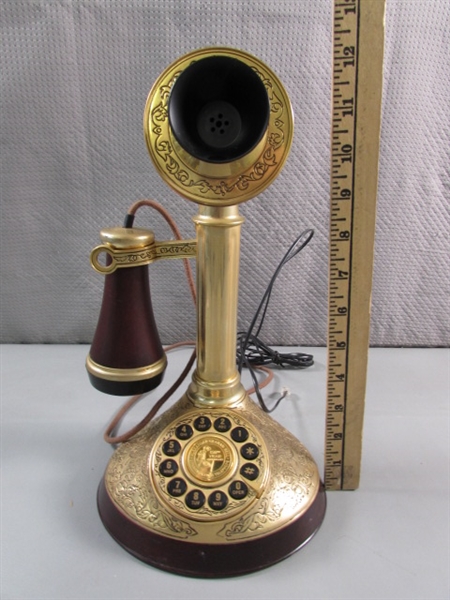 150 YEAR ALEXANDER GRAHAM BELL COMMEMORATIVE CANDLESTICK PHONE - UNTESTED