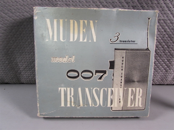 VINTAGE MUDEN 007 TRANSCEIVERS (WALKIE-TALKIES) UNTESTED