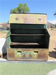 LARGE GREENLEE METAL TOOL/STORAGE BOX