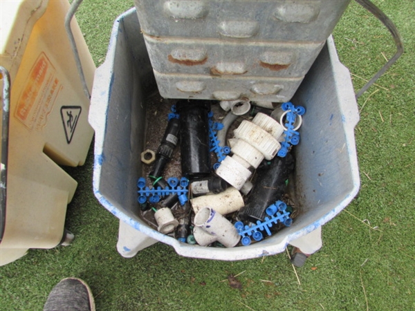 LOTS OF PVC PLUMBING SUPPLIES & BUCKETS