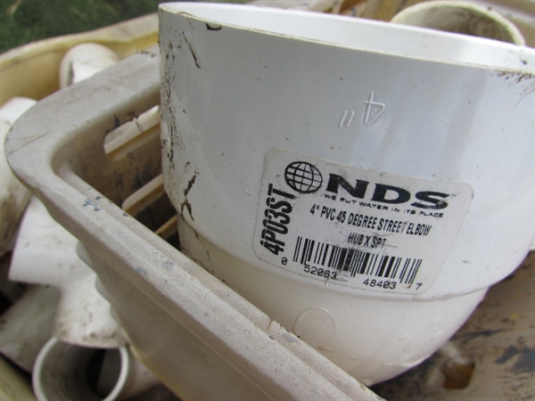 LOTS OF PVC PLUMBING SUPPLIES & BUCKETS