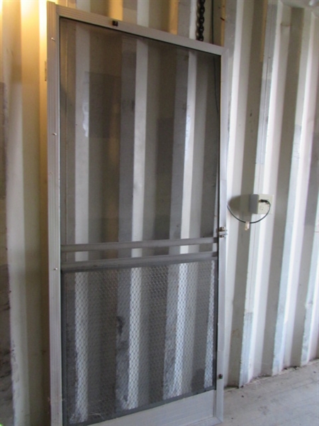 35 X 80 ALUMINUM SCREEN DOOR