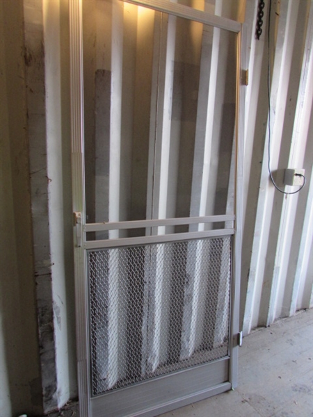 35 X 80 ALUMINUM SCREEN DOOR