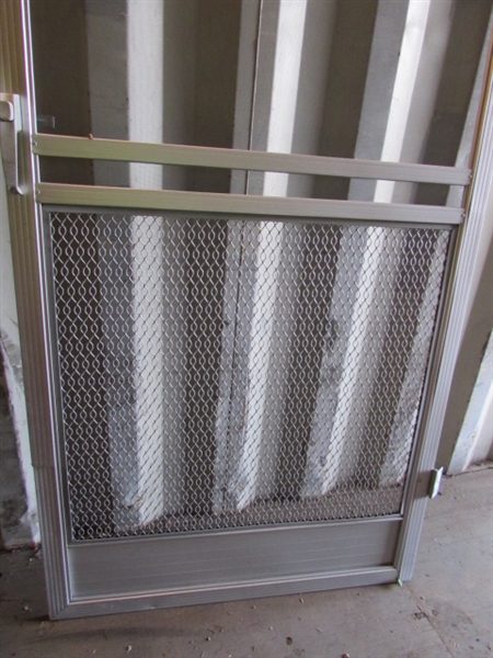 35 X 80 ALUMINUM SCREEN DOOR