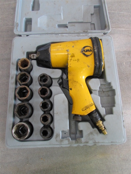 PUMA AT-4050 1/2 DRIVE AIR IMPACT WRENCH SET - WORKS