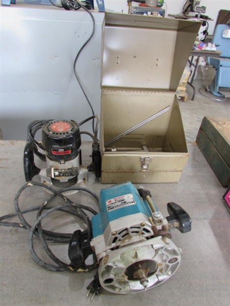 2 ELECTRIC ROUTERS - CRAFTSMAN & MAKITA - BOTH WORK