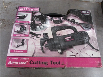 NEW 5 AMP/2-SPEED CRAFTSMAN ALL-IN-ONE CUTTING TOOLS KIT