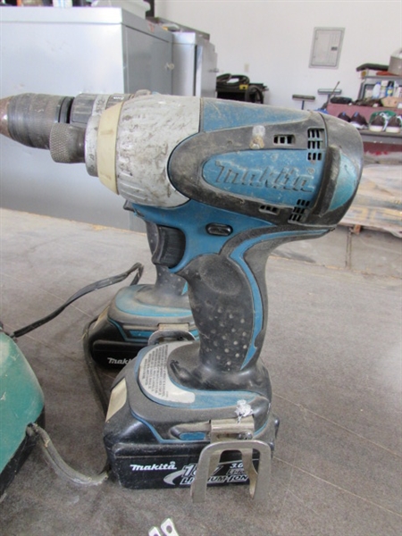 MAKITA 18V DRILL DRIVERS W/BATTERIES & CHARGERS - WORKS