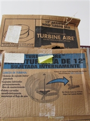 12" WIND TURBINE & BASE - NEW