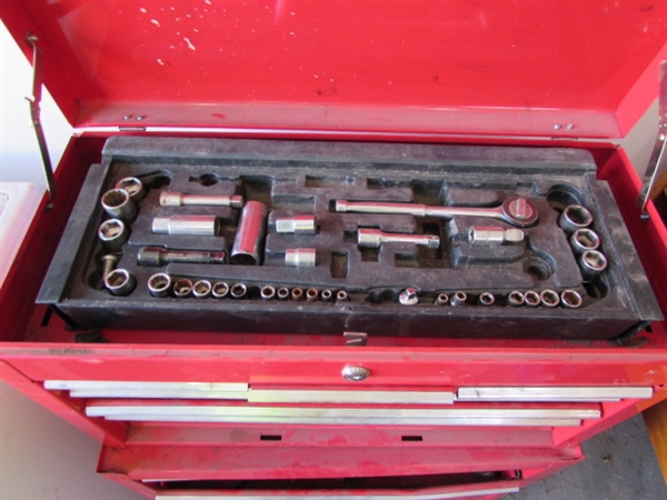 SMALL 2 PIECE TOOL CHEST W/TOOLS