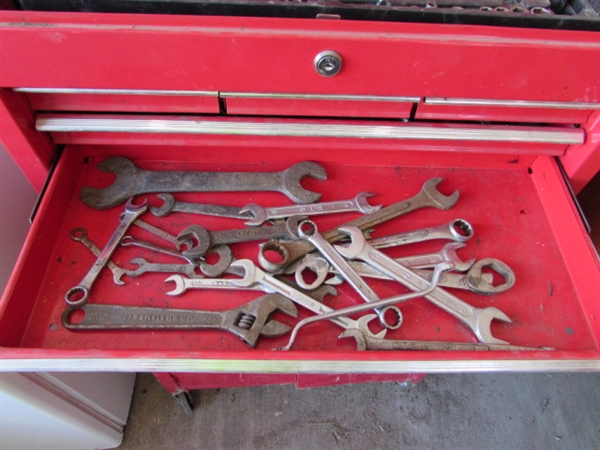 SMALL 2 PIECE TOOL CHEST W/TOOLS