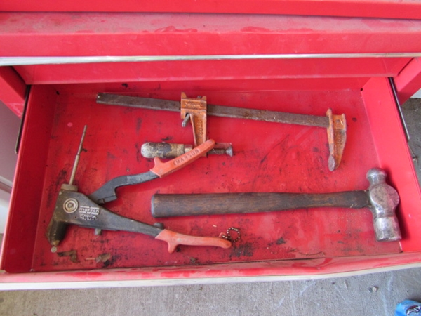 SMALL 2 PIECE TOOL CHEST W/TOOLS