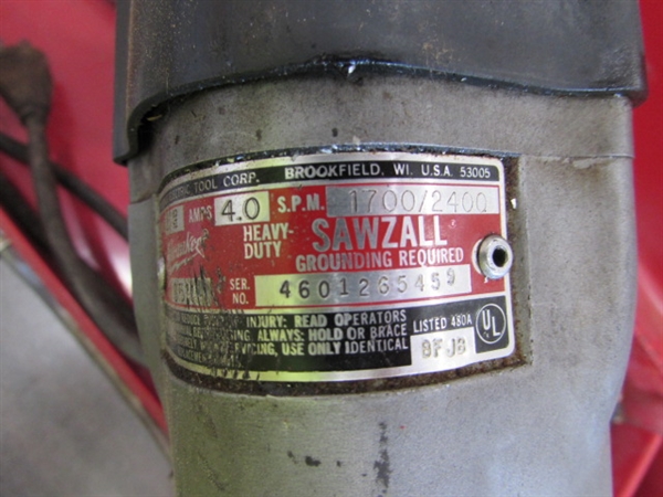 HEAVY DUTY MILWAUKEE SAWZALL SAW