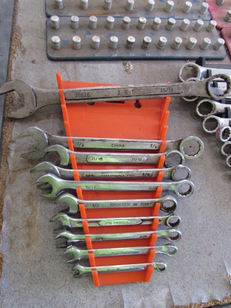 COMBINATION WRENCHES AND SOCKET HOLDERS