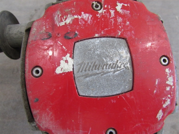 3/8 CRAFTSMAN INDUSTRIAL DRILL & MILWAUKEE HOLE HAWG