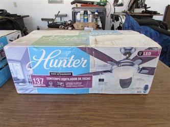 NIB HUNTER CEILING FAN W/LIGHT