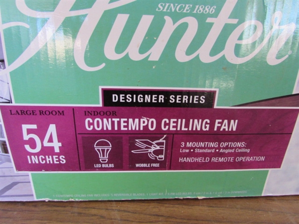 NIB HUNTER CEILING FAN W/LIGHT