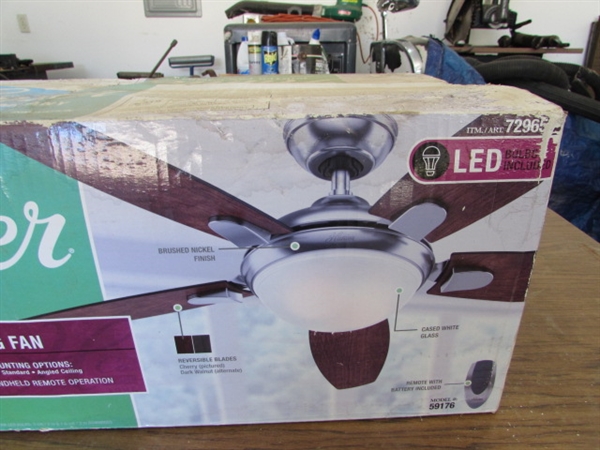 NIB HUNTER CEILING FAN W/LIGHT