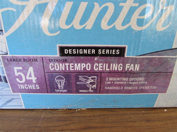 NIB HUNTER CEILING FAN W/LIGHT