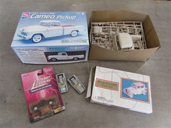 1955 CHEVY PICKUP MODELS, DIE CAST CARS & MORE