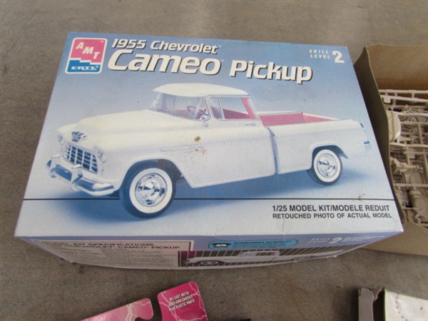 1955 CHEVY PICKUP MODELS, DIE CAST CARS & MORE