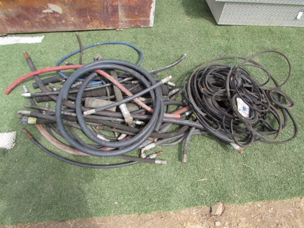 ASSORTED HYDRAULIC HOSES & BELTS