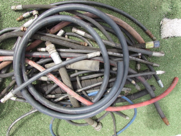 ASSORTED HYDRAULIC HOSES & BELTS