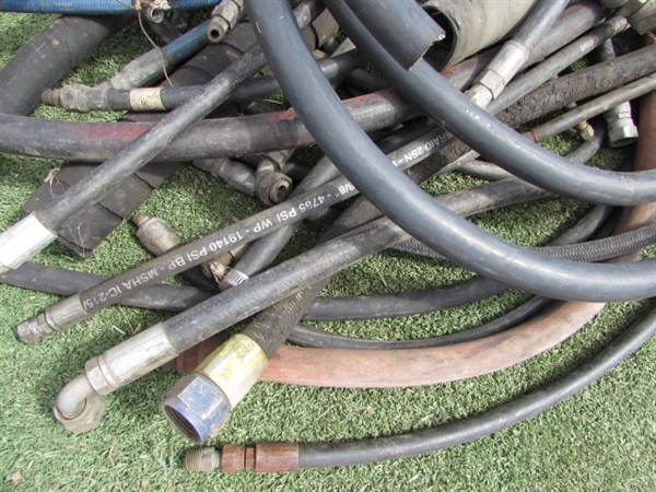 ASSORTED HYDRAULIC HOSES & BELTS